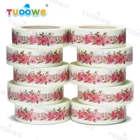 new 10pcslot 15mm x 10m white pink watercolor floral scrapbook paper masking adhesive washi tape washi tape set designer mask