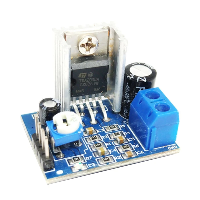 

TDA2030 Mono Amplifier Board 18W 6-12V Power AMP Speaker Amplificador Profesional Sound Board with Power Dropship