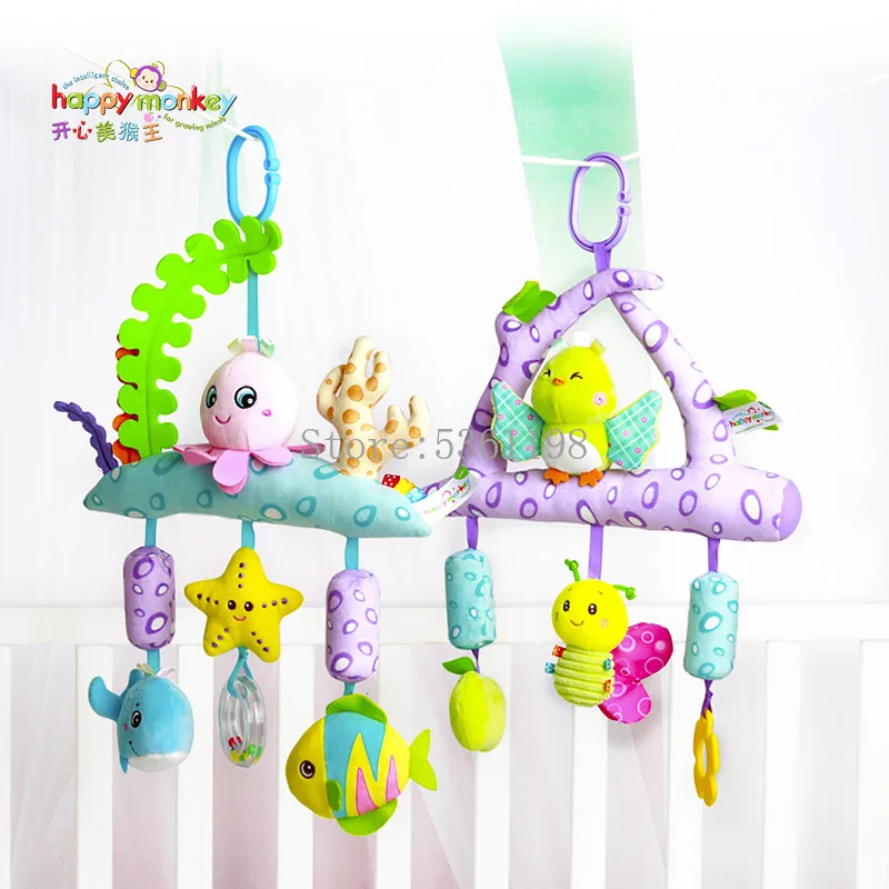 

Baby Rattles Crib Mobiles Toy Holder Rotating Animal Musical Box Bed Bell Hanging Bracket Toys for Newborn Toy 0-24 Months Gift