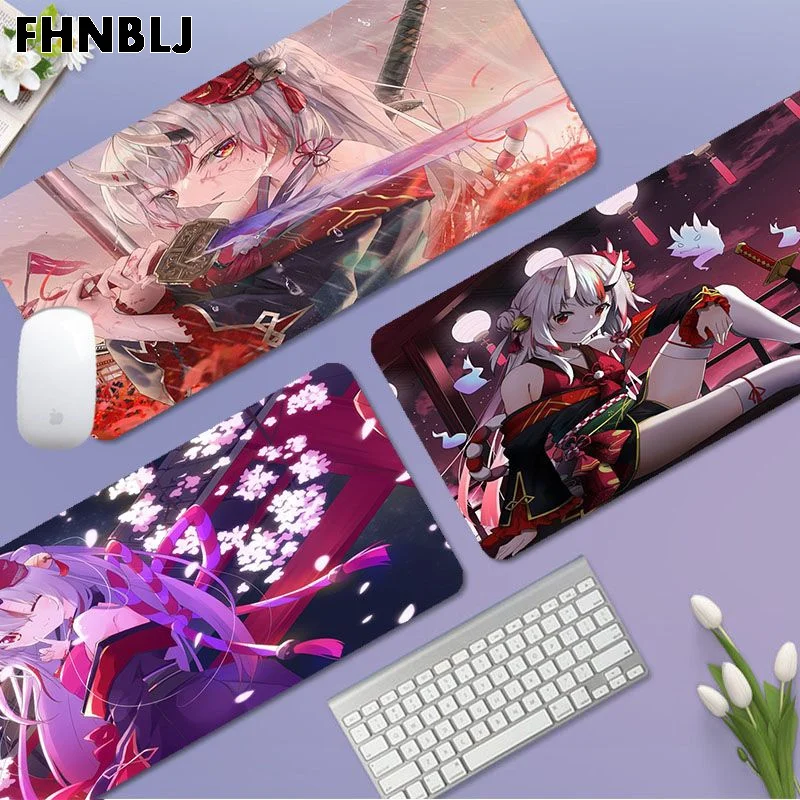 

Nakiri Ayame Anti-Slip PC Gaming Mouse Pad Gamer Desk Mats Keyboard Pad Mause Pad Muismat For PC Gamer Mousemat