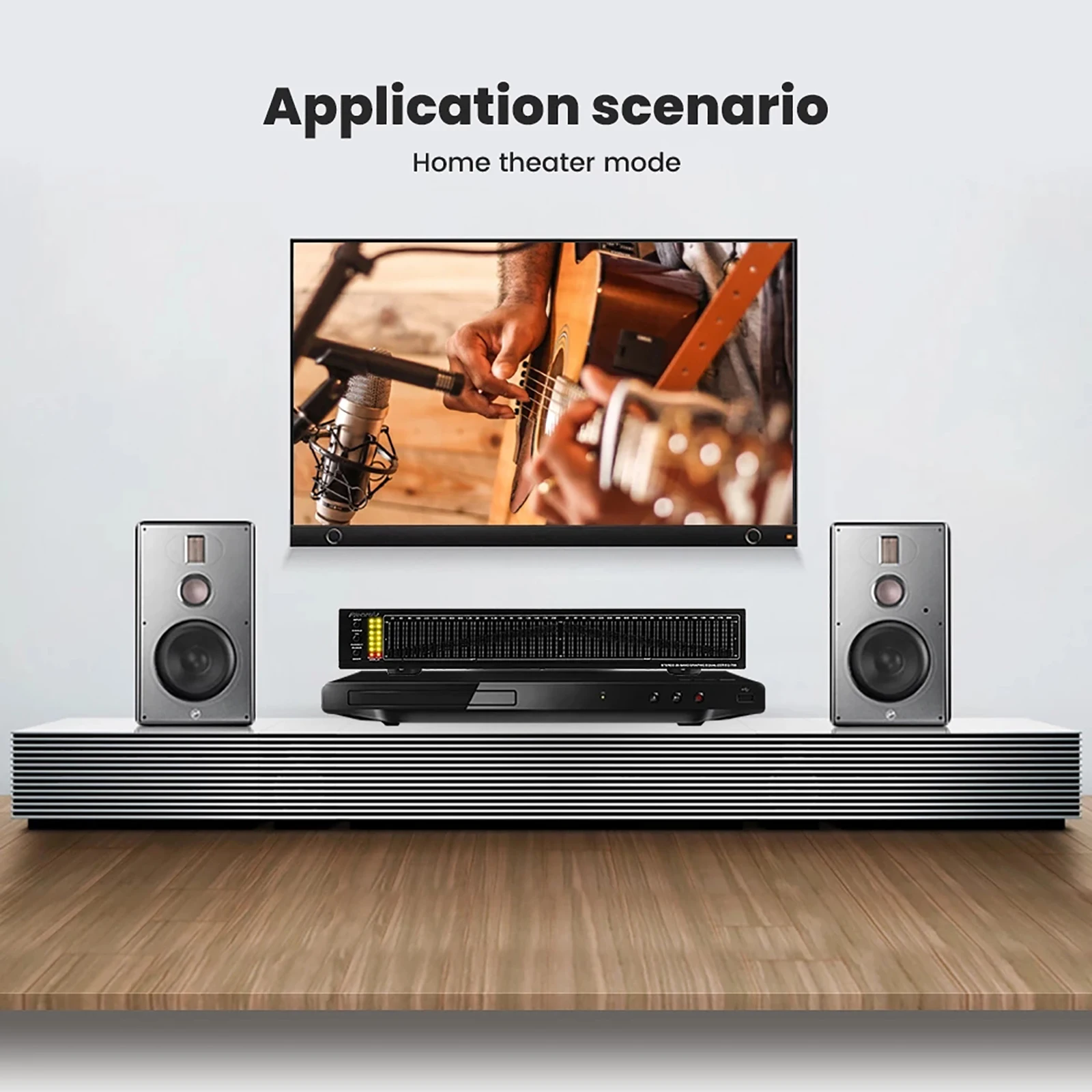 Двойной 20-сегментный стерео эквалайзер усилитель предусилитель тон высокие