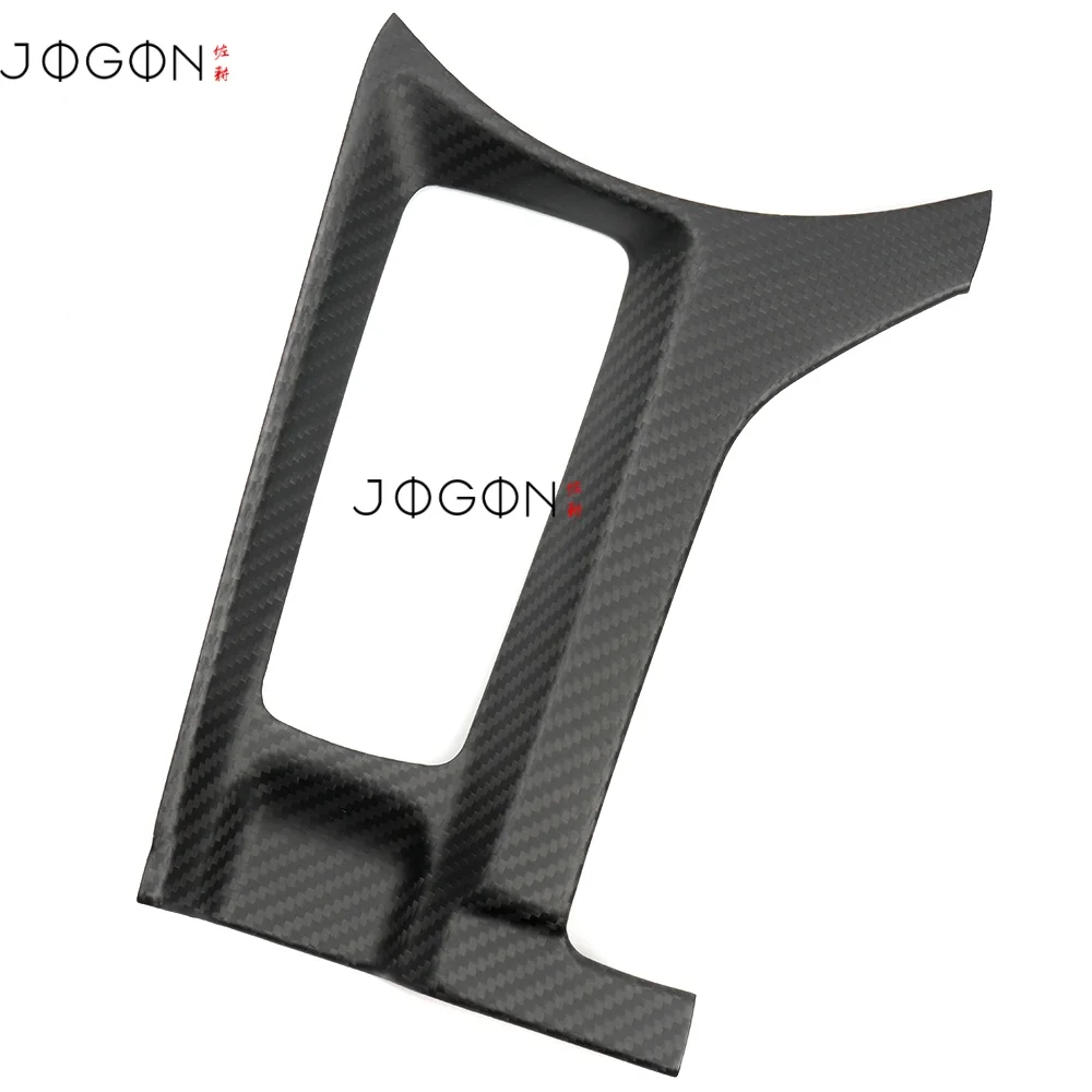 

Углеродное волокно, салон автомобиля, центральная консоль, мультимедийная кнопка, рамка, накладка, аксессуары для Mazda MX-5 MX5 Miata ND 2016-2023