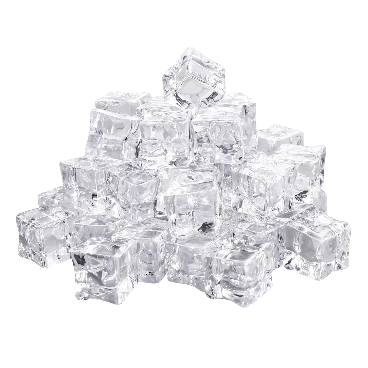 

Cake Decorating Ice Cube Molds & Trays Reusable Cubes For Drinks Decorative Clear Acrylic Fake Faux Square Vase Plastic