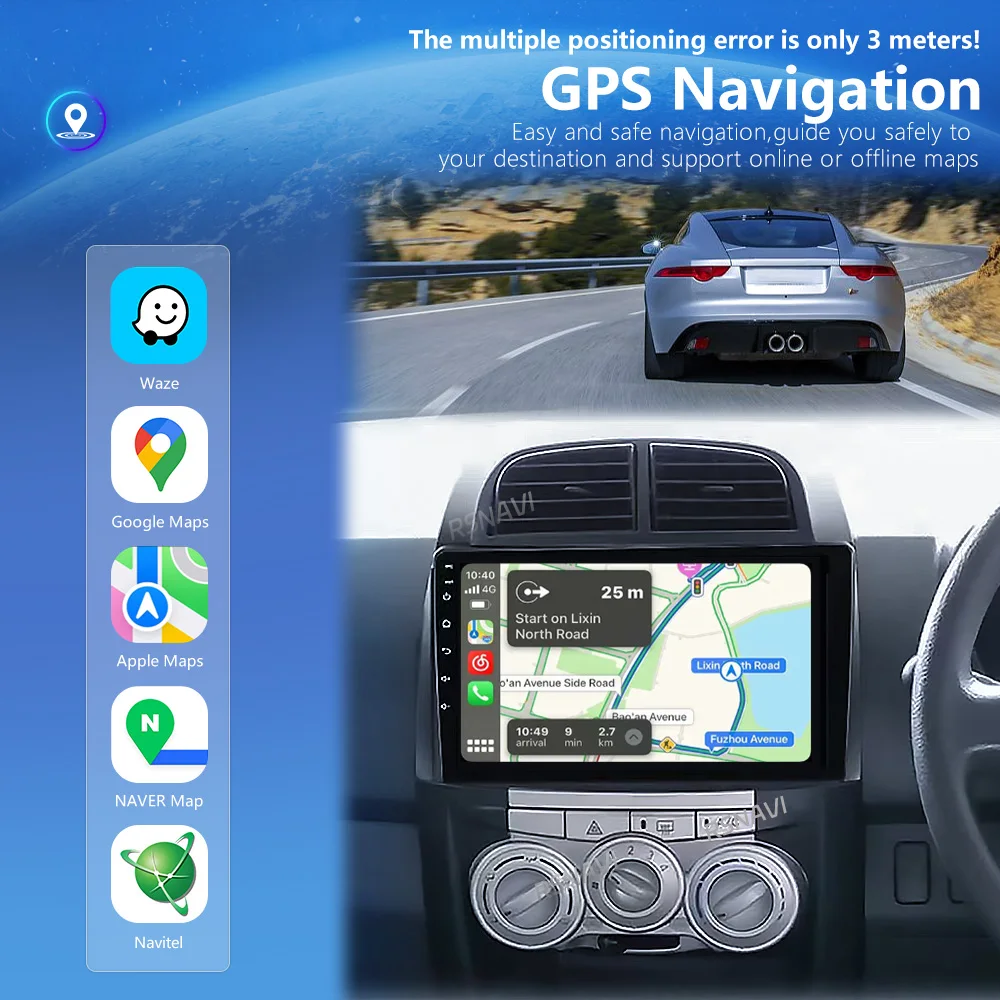 Фото Для Toyota Passo, Daihatsu Boon, Sirion, Subaru 2000-2007: Автомобильная мультимедийная GPS-магнитола, автомагнитола, стерео-головное устройство Android 16 №3