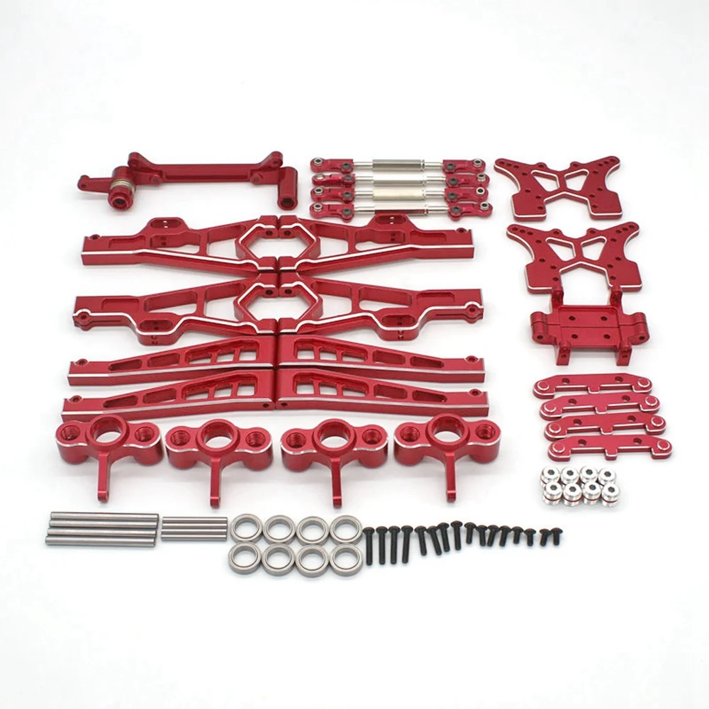 

Metal Swing Arm Steering Knuckle Link Rod Set for JLB Racing CHEETAH 11101 21101 J3 Speed 1/10 RC Car Upgrade Parts,2