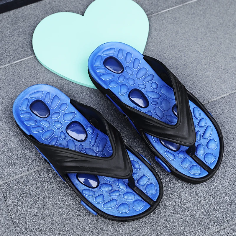 

summer designers flip flops mens slippers beach bath 39 sandals foot massage slides flat indoor zapatillas casa hombre sports