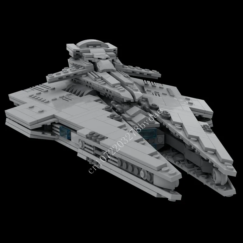 1133 шт. Harrower Dreadught- SWTOR-MIDI масштаб MOC креативная модель с видом на улицу строительные