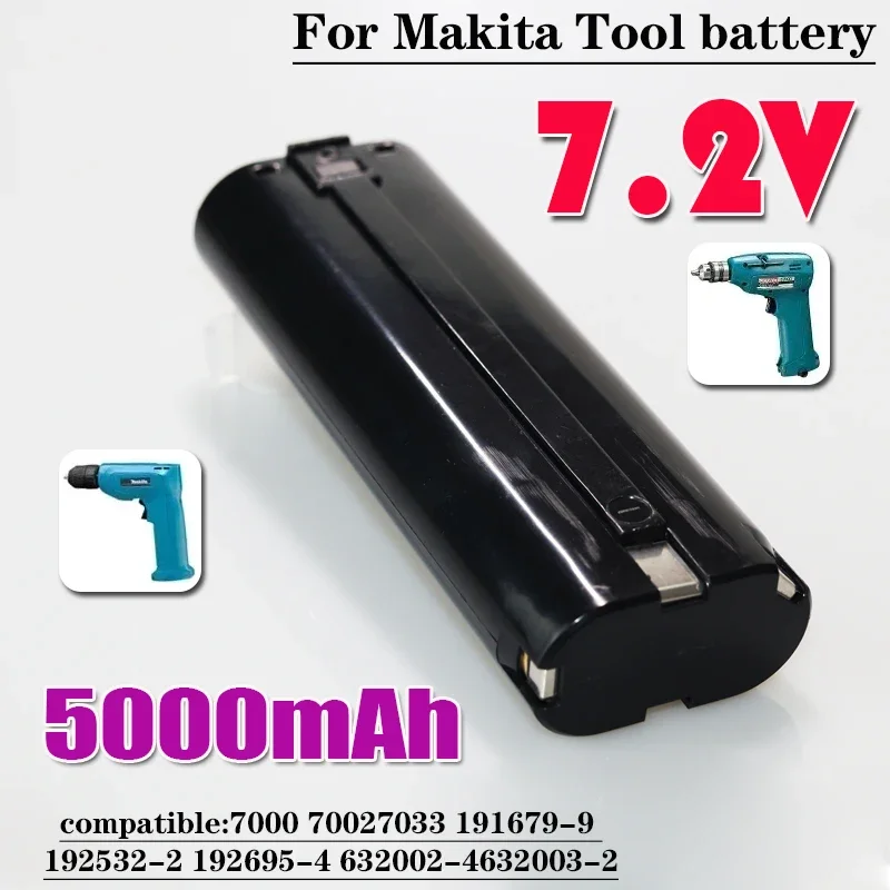 Сменный аккумулятор для инструментов 7 2 В 5000 мАч Ni-Mh аккумуляторов Makita 9000 7000 7002 7033