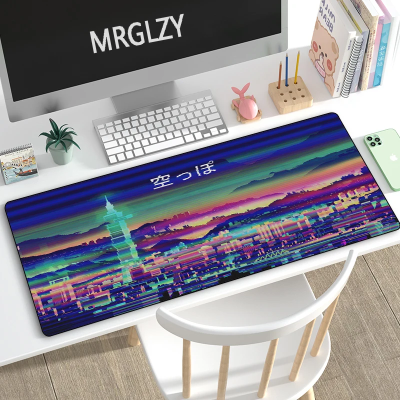 

Creative Japanese Architecture 400X800MM Mouse Pad Large Waterproof Mousepad Gaming Accessoroes Laptop Gamer Keyboard Desk Mat