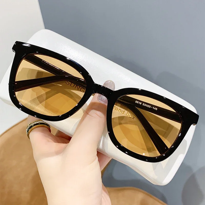 Солнцезащитные очки унисекс прямоугольной формы винтажные модный дизайн Ретро