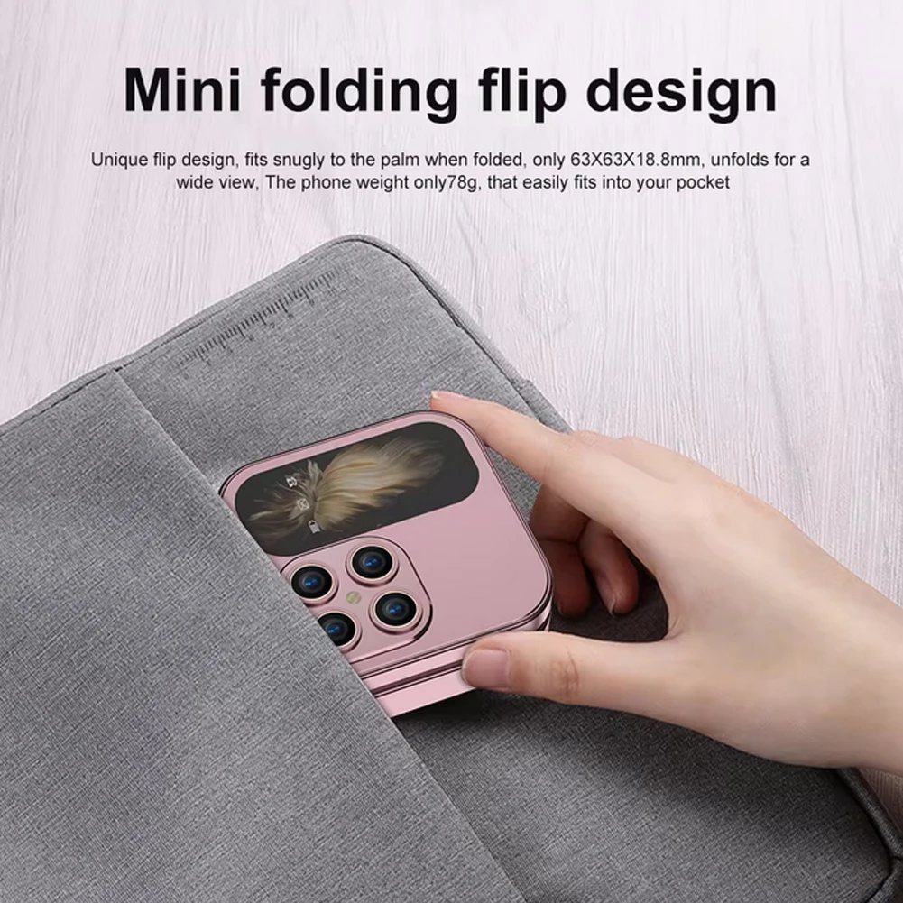 Складные компактные мобильные телефоны i17mini с двумя SIM-картами сетевые