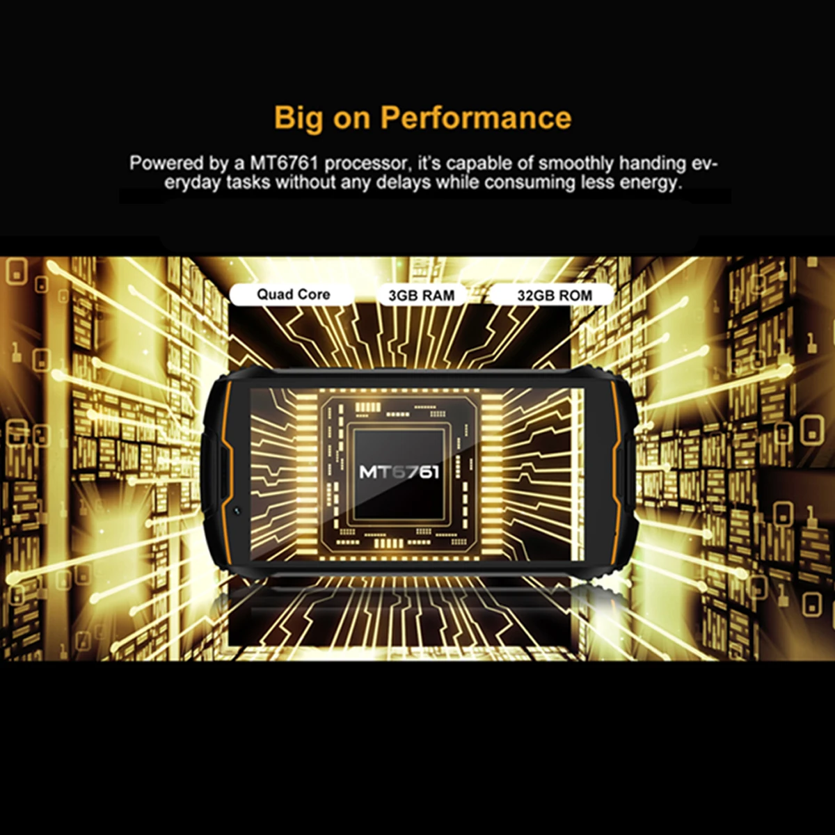 Cubot KingKong Mini 2 Rugged Phone Android 10 4.0″ QHD+ Display Dual-SIM 3GB+32GB Smartphone Face Recognition MT6761Quad-Core