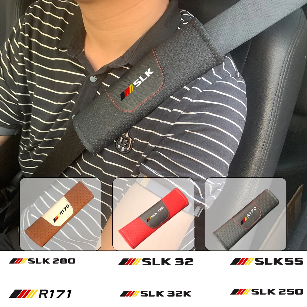 Защитная накладка на ремень безопасности из натуральной кожи для Mercedes-Benz R170 R171 R172 SLK230 SLK250d SLK280 SLK300 SLK Class