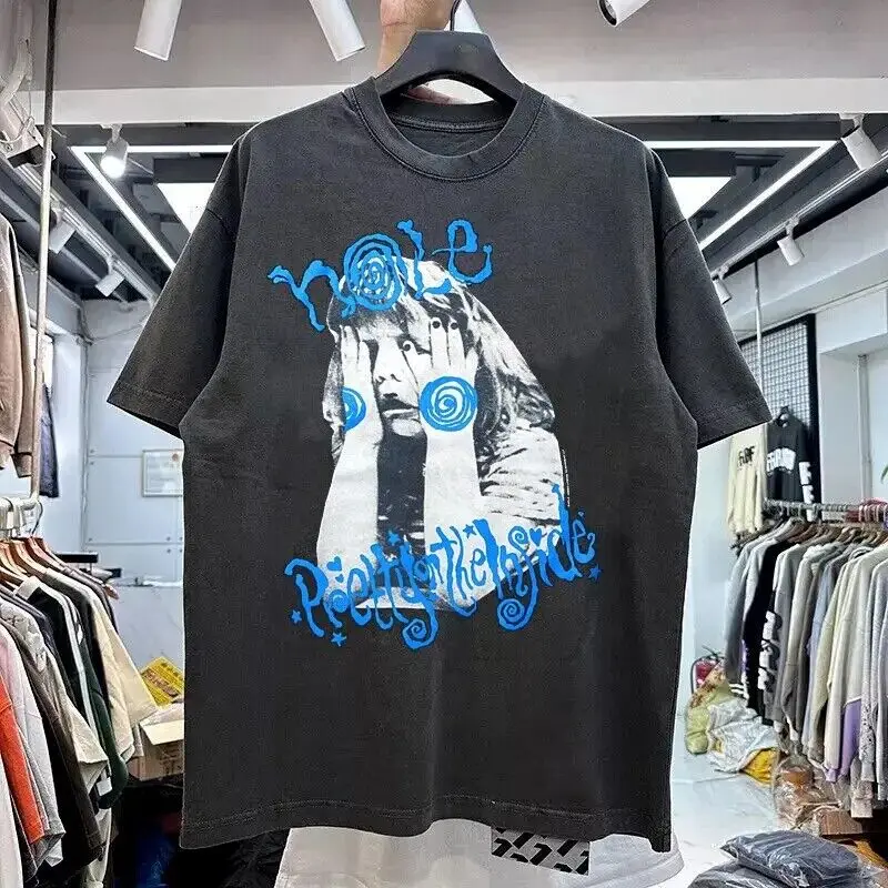 РАСПРОДАЖА Hole Pretty On The Inside Albums Черная футболка унисекс с короткими рукавами Reprint S