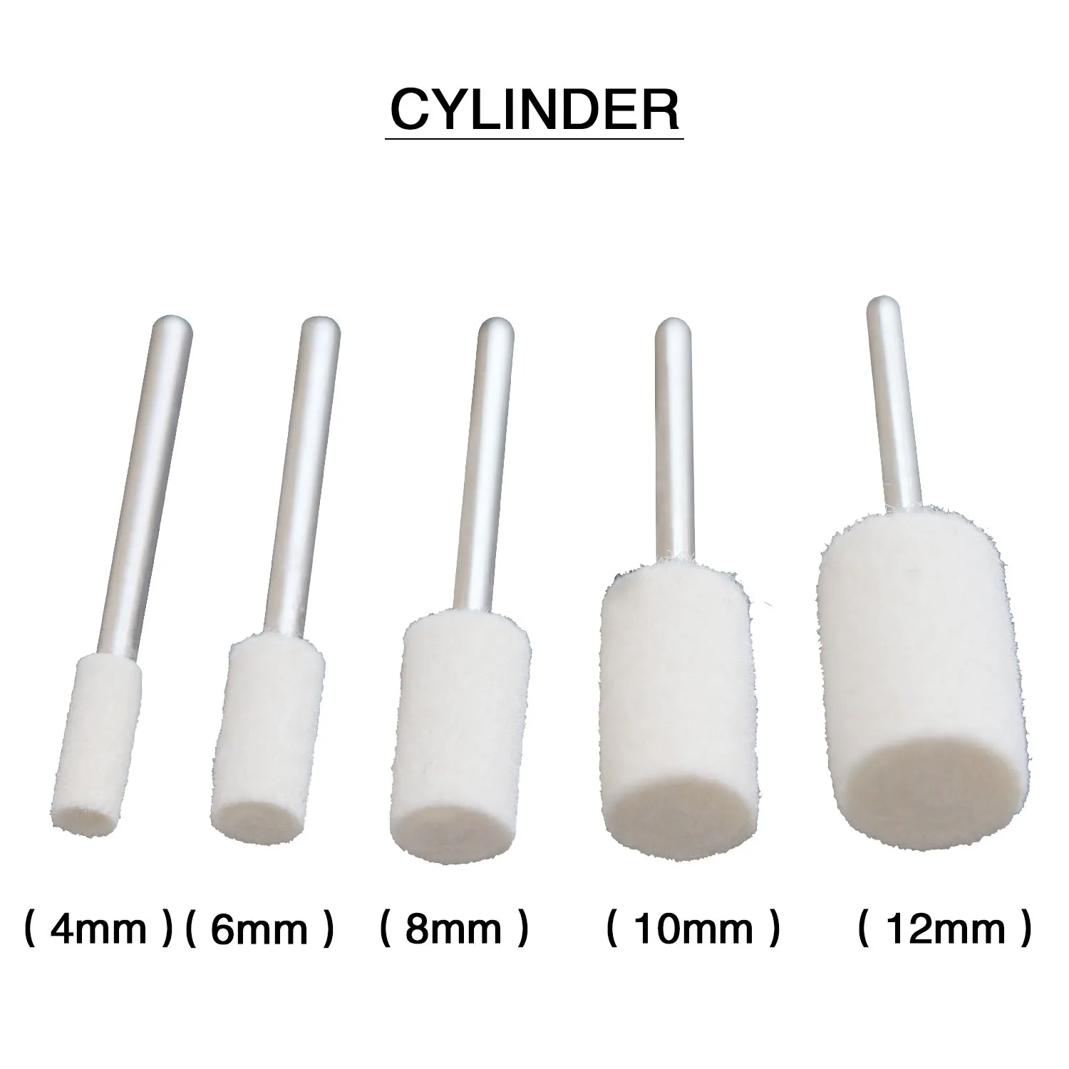 10 шт. шлифовка полировка круглая подушечка шерстяной фетр хвостовик 2 35 мм