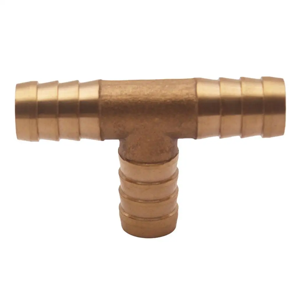 

Латунный штуцер для шланга 5/8 дюйма, 3-ходовой латунный штуцер для газа, топлива, воды,