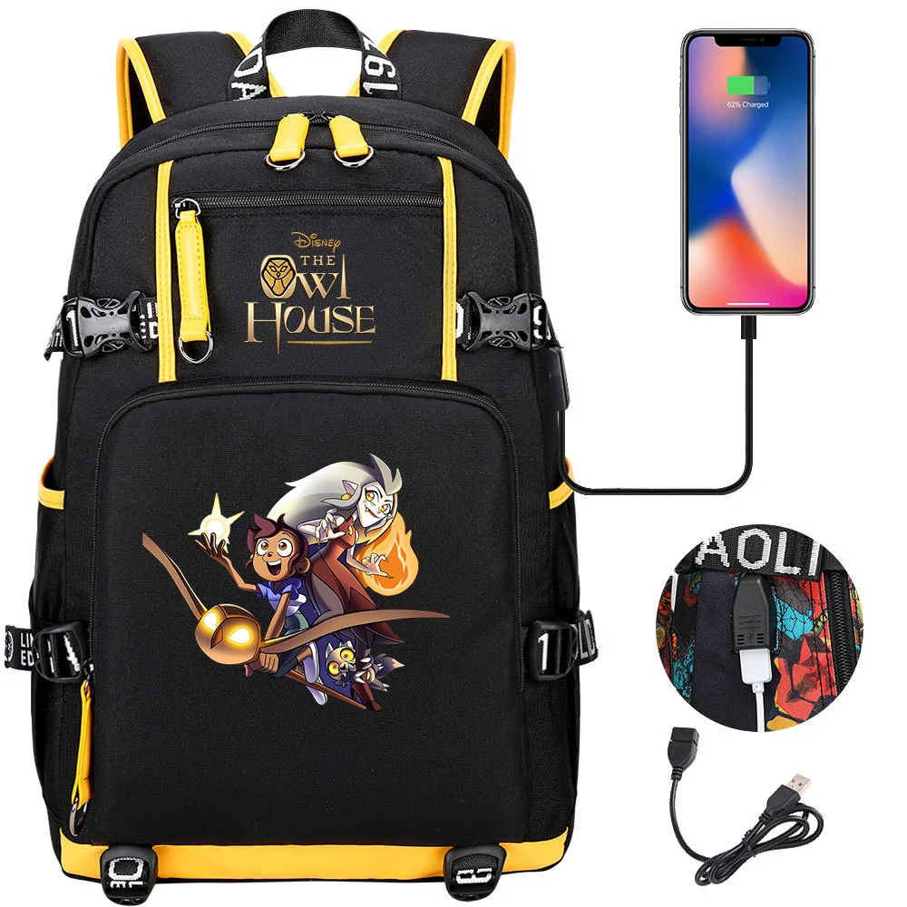 Fashion Disney The Owl House Backpack Women Men Large Capaci
