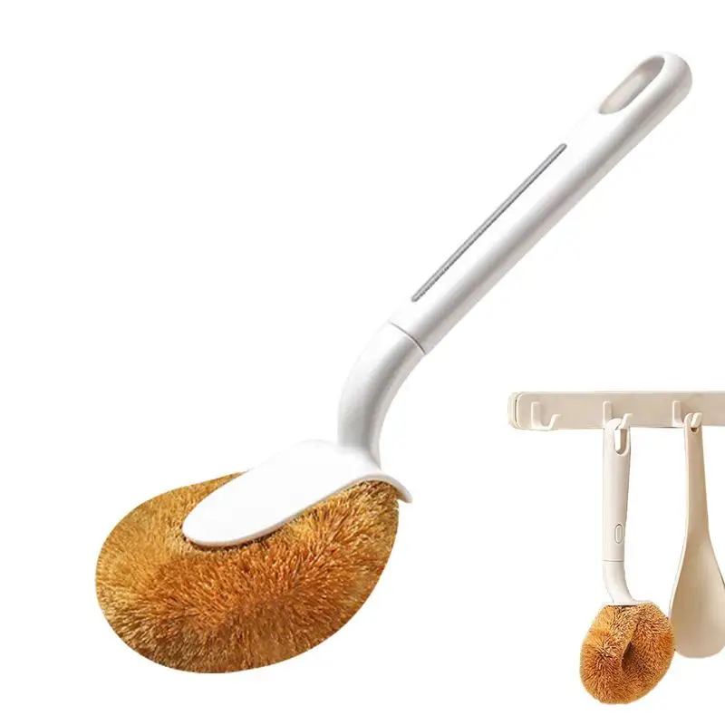 

Скребок для посуды, кухонная щетка с мягкой щетиной и длинной ручкой, многофункциональный нескользящий прибор с легким захватом