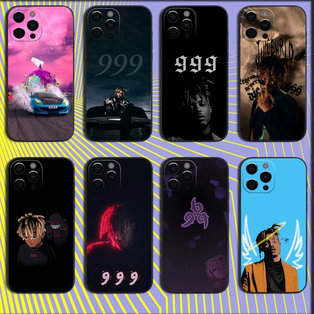 Singer J-Juice W-WRLD Phone Case For iPhone 16 15 14 13 12 11 Pro X XS Max XR Plus Mini Soft Black Cover