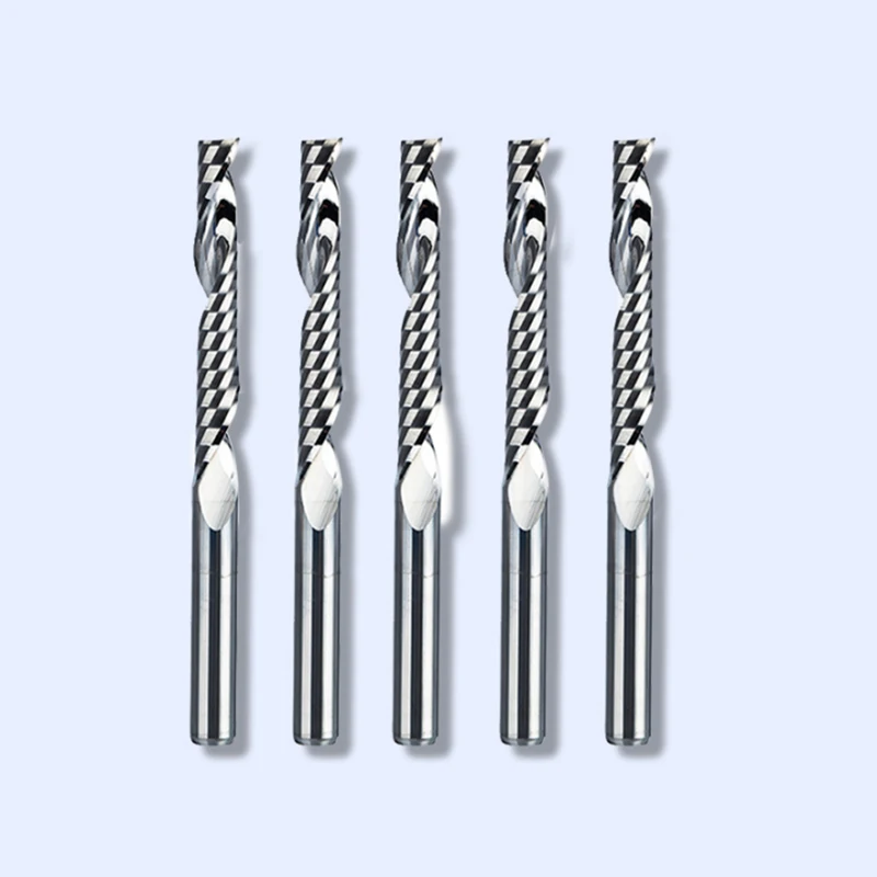 

1pcs 3.175/4/5/6mm Single Flute Spiral Cutter 3A TOP Quality CNC End Mill Carbide Router Bit for Acrylic PVC MDF Milling Cutter