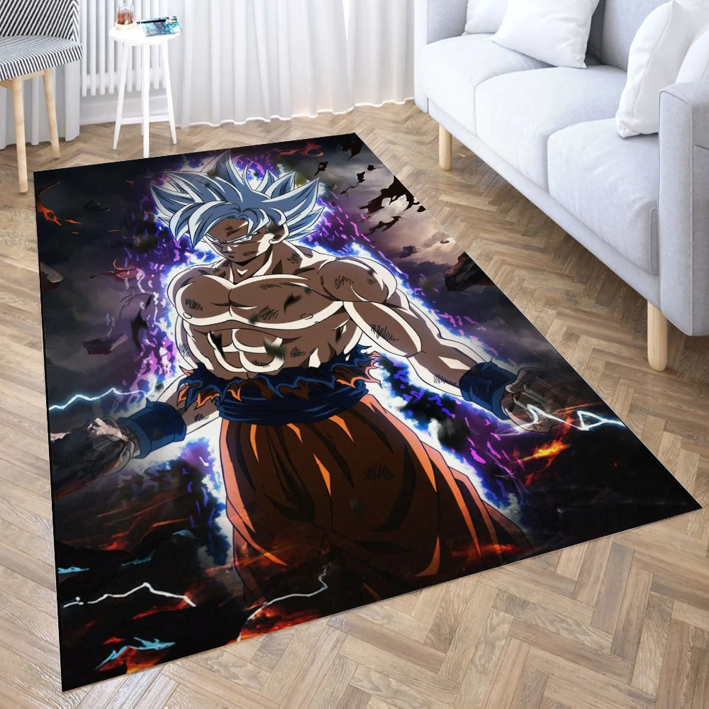 

Son Goku Area Rug for Living Room Floor Mat Carpet for Bedroom Bedside Entrance Doormat Anti-slip Home Decor
