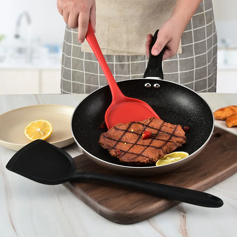 

Household Kitchen Spatula Stir Fry Beef Meat Spatula Integrated Silicone Cookware Non-Stick Pan Shovel Cooking Spoon Baking Tool