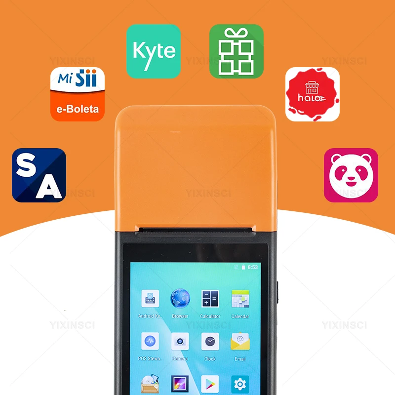 PDA Q8 Android 8 1 POS терминал портативный термальный 58 мм принтер для проверок