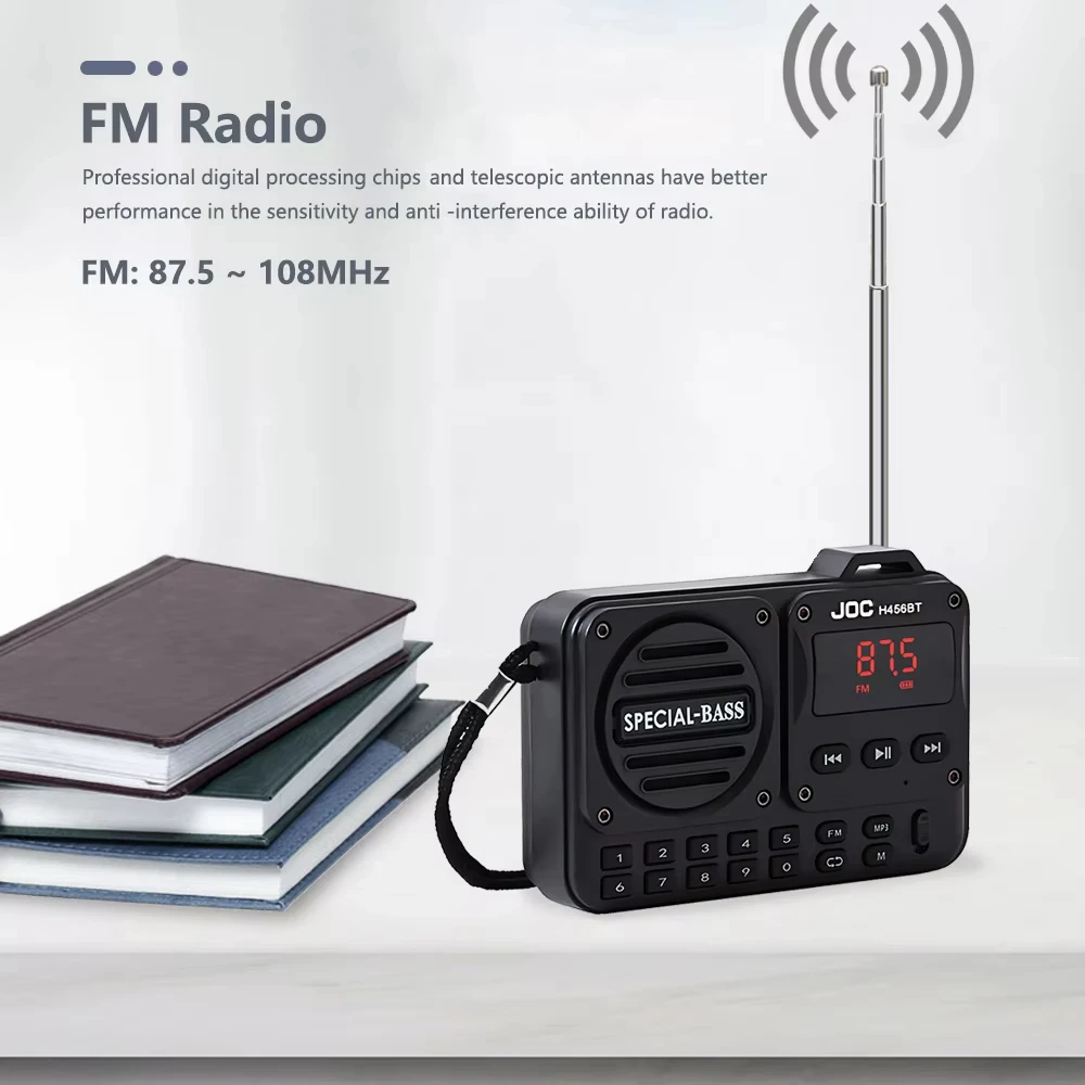 Портативное FM-радио перезаряжаемые bluetooth-колонки с FM-радио-приемником