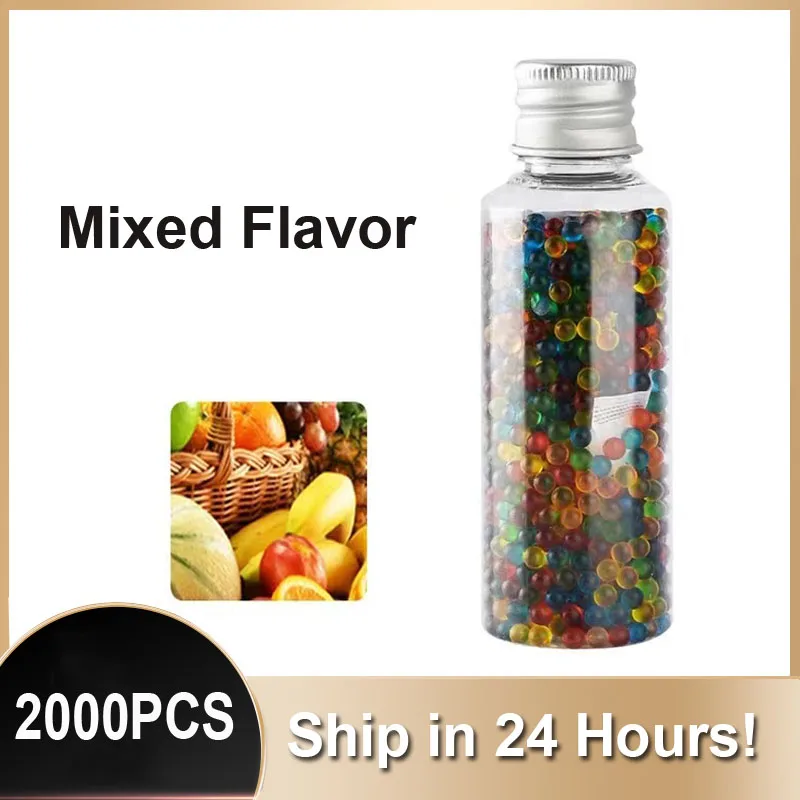 

2000PCS DIY Mixed Black Mint Flavour Cigarette Pops Beads Ice Fruit Cigarettes Popping Capsule for Tobacco Filters Smoking Tools