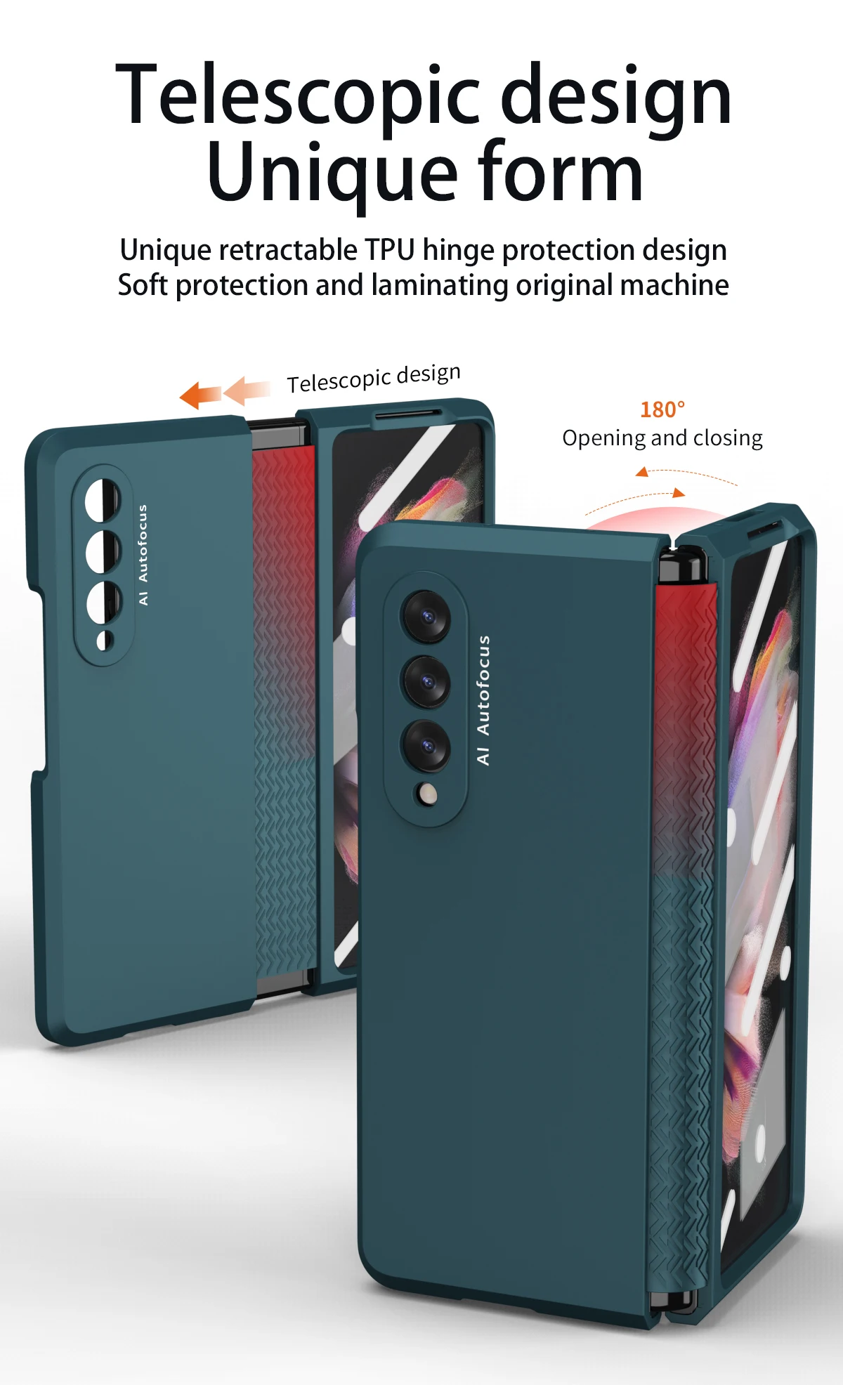 hinge soft coverage full body case for samsung galaxy z fold 2 z fold 3 with front screen glass armor anti knock slim cover free global shipping