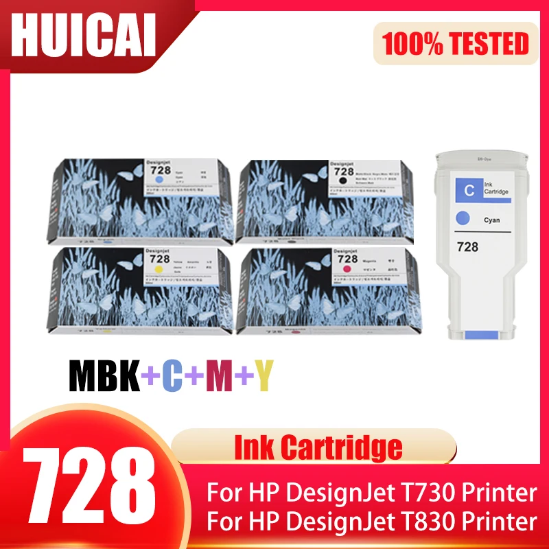 Совместимый картридж для HP728 728XL струйного принтера DesignJet T730 T830 F9J68A F9J67A F9J66A яркий