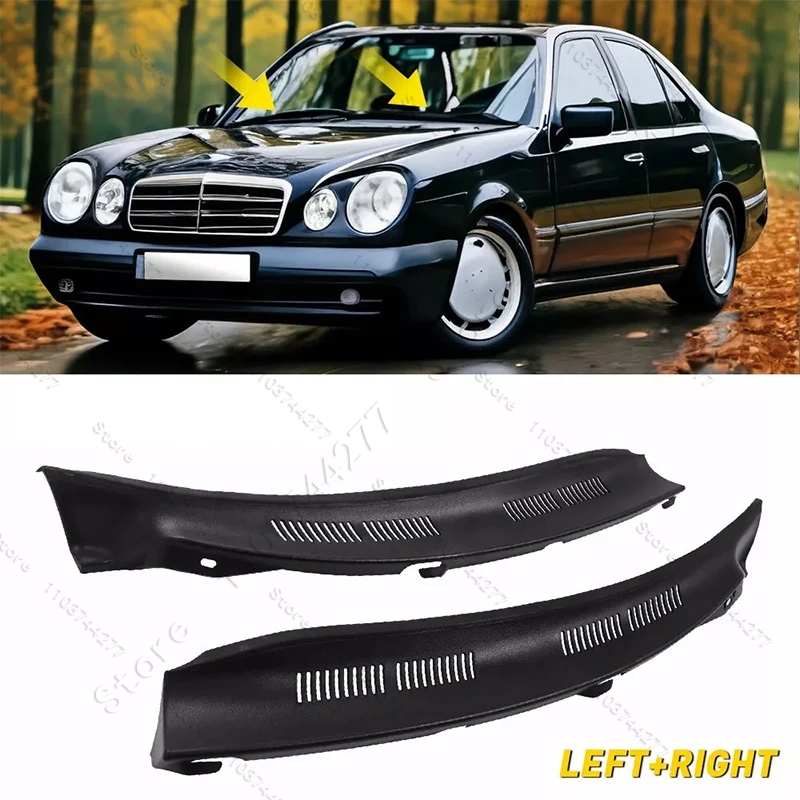 Фото Для 1996-2003 W210 Mercedes Benz E300 E320 E420 E430 E55 AMG стеклоочиститель оконная панель капота решетка 2108310958 2108311058 №3