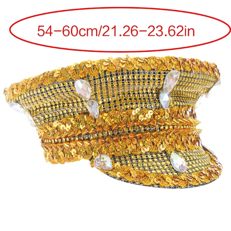 Элегантная свадебная шляпа с блестящими кристаллами капитана для фотографий