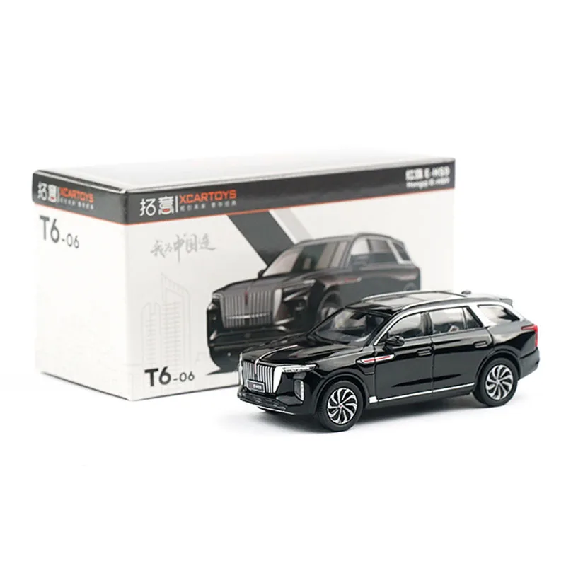

Масштаб 1/64, Hongqi E-HS9, внедорожник, внедорожник, сплав, игрушечный автомобиль, украшения