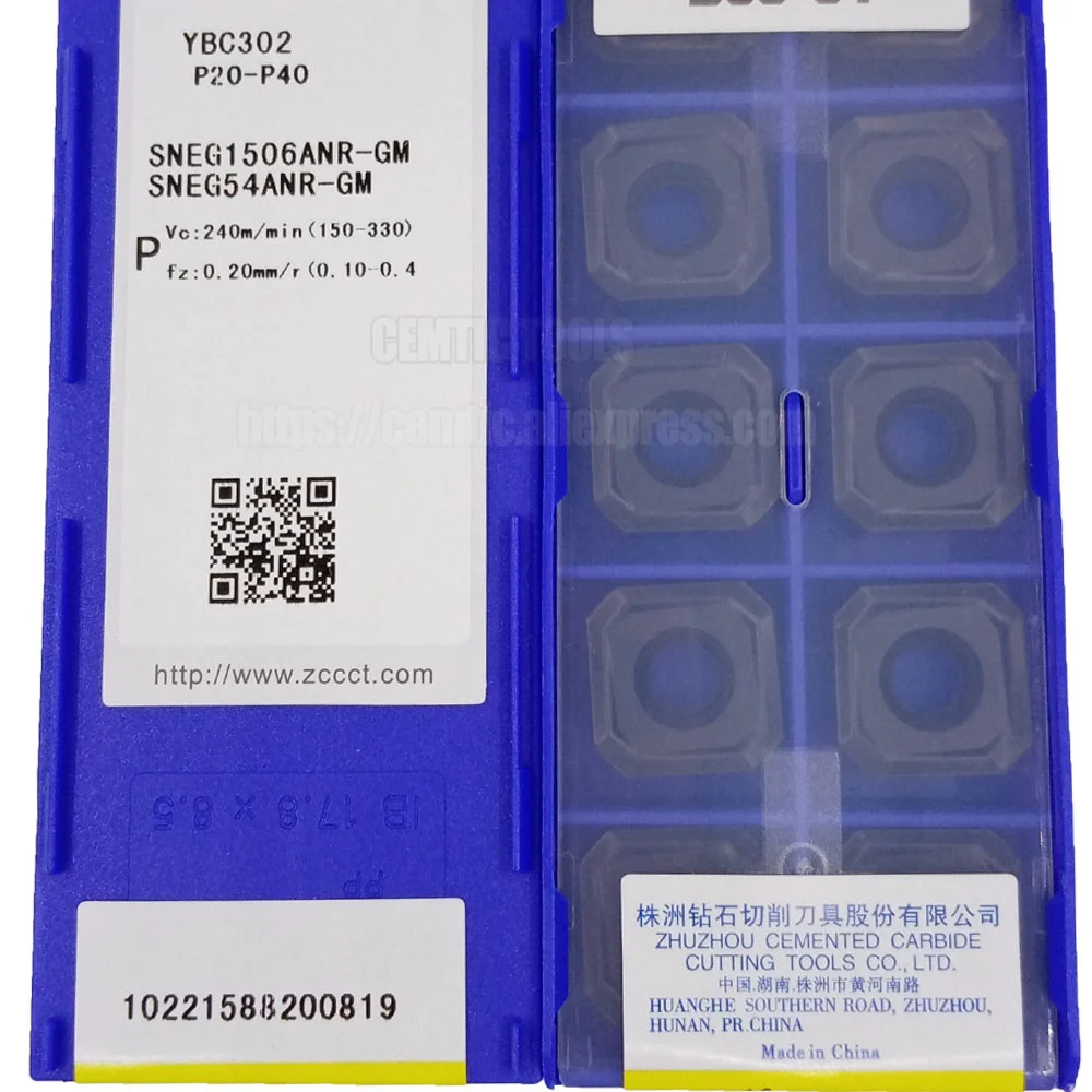 

ZCC фрезерный станок с ЧПУ лезвие из сплава YBC302 SNEG1506ANR-GM
