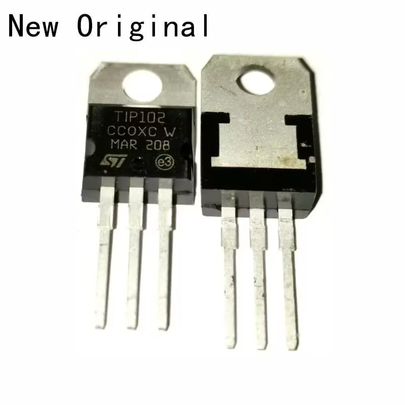 

50PCS TIP102 TO220 New and Original 100V DARLINGTON COMPLEMENTARY SILICON POWER TRANSISTORS