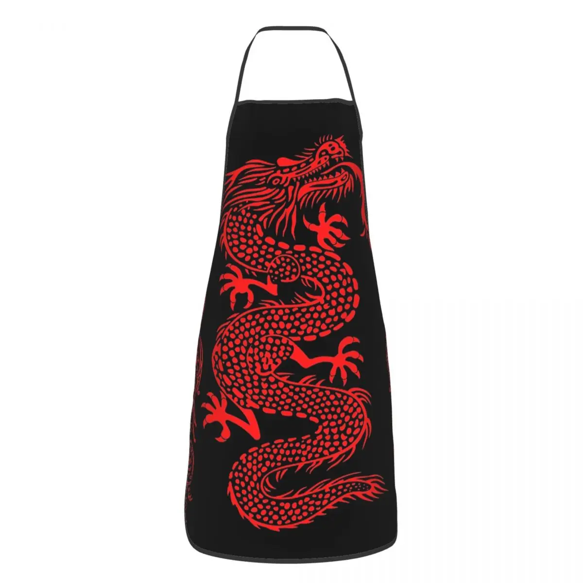 

Водонепроницаемый слюнявчик «Красный дракон на черном»-крутой дракон