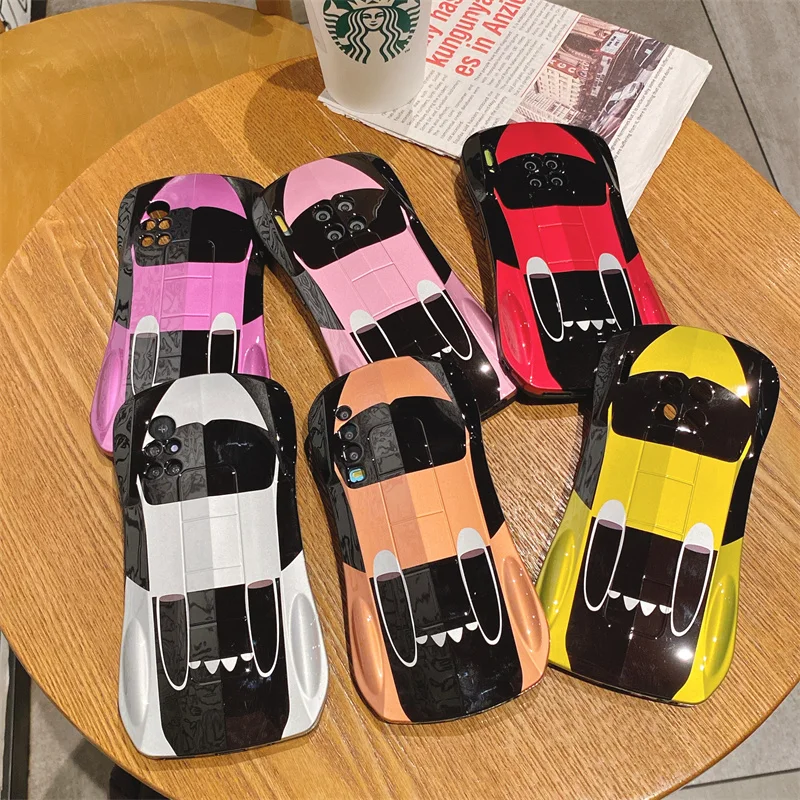 NEW Luxury Cool 3D Sport Car Phone Case For huawei P30 P40 P50 Pro Mate 30 40 30e 40e pro nova 7 8 Fashion Supercar Man Cover