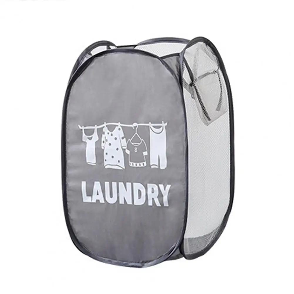 

Useful Breathable Space-saving Bathroom Laundromat Folding Laundry Basket Easy to Carry Folding Laundry Basket Daily Use