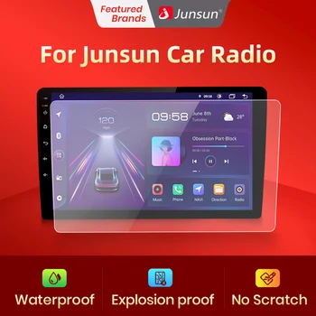 Junsun Car Radio Tempered Glass Film 9 and 10.1 inch Waterproof Scratch resistant Explosion proof screen protector 1