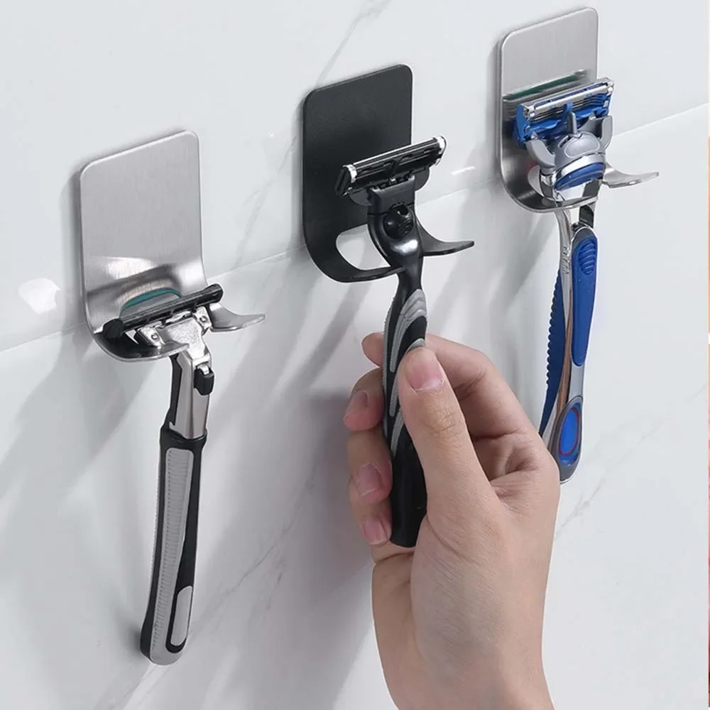 Держатель для бритвы крючок хранения настенный держатель бритья в ванной