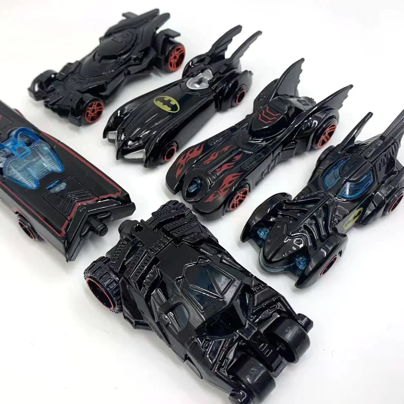 6 шт./лот 7-8 см Dc Comics 1989 Batmobile металлические Литые модели автомобилей фигурки