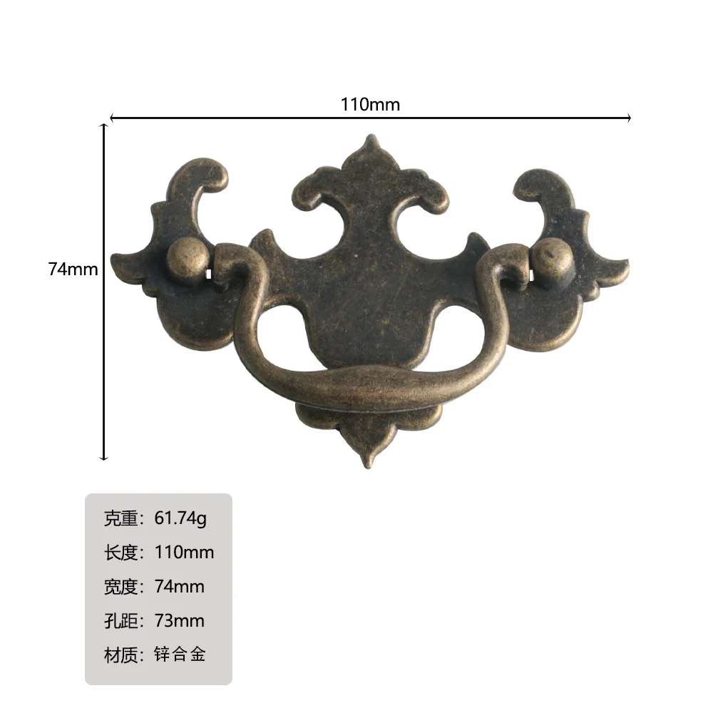 

European-style Zinc Alloy Cabinet Pulls with Chinese Style Design
