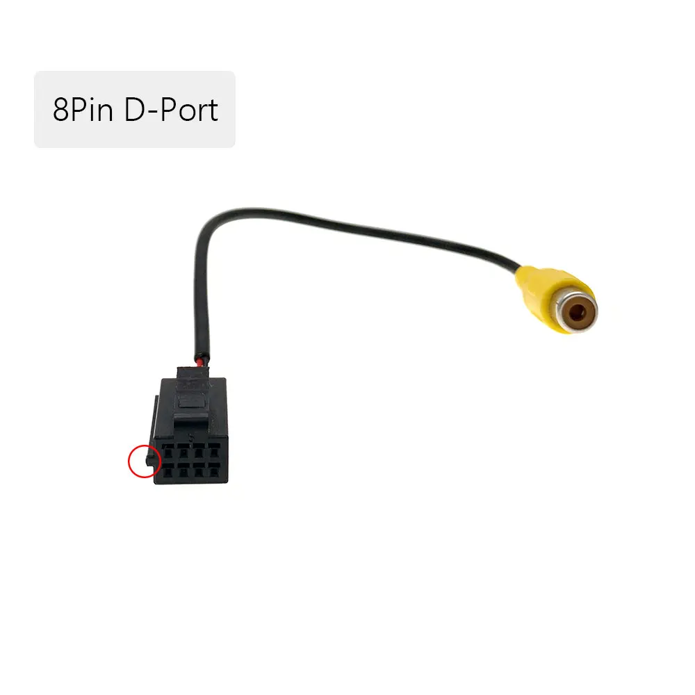 

6 8-контактный автомобильный радиоприемник для камеры заднего вида видеорегистратор RCA соединительный переходник кабель адаптер для Caska OME HBS D106 D116 Android