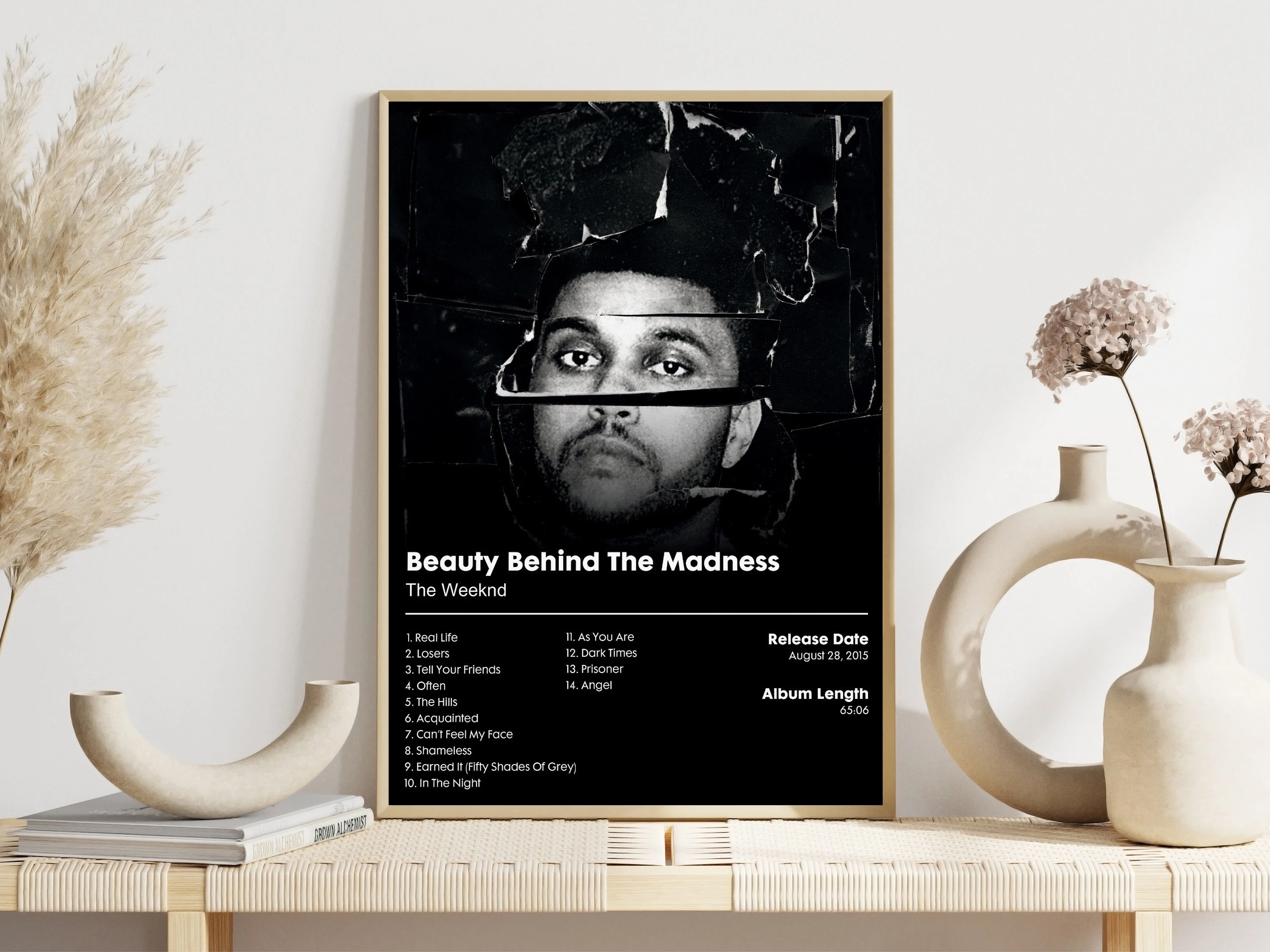 Фото Постер The Weeknd: Звезда хип-хопа, ретро-рэпер, эстетика, современные принты, холст, настенные картины, декор для дома и гостиной №3