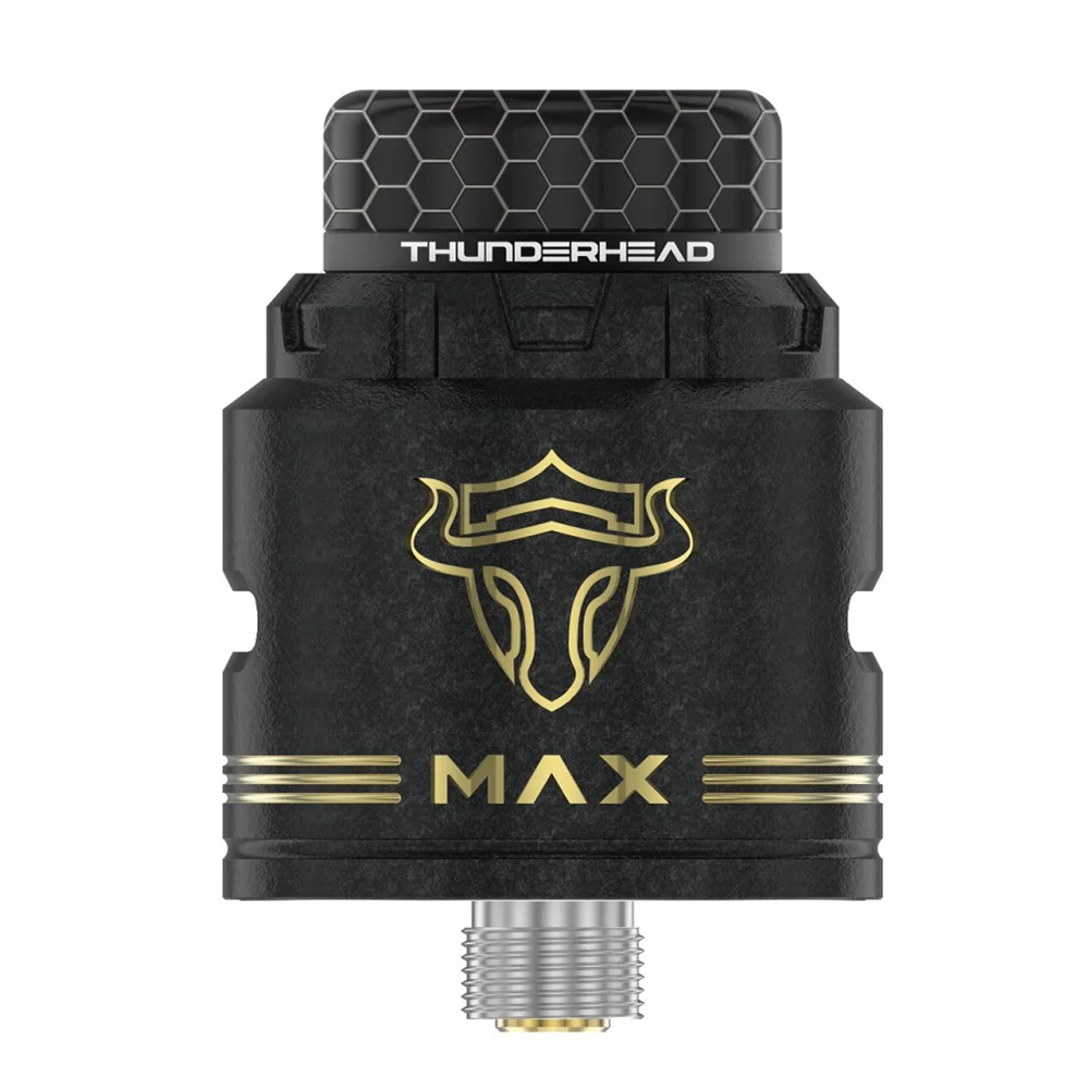 

Genuine Tauren Max RDA 6 colors TANK 25mm Dual Coil 2ml Capacity 3D honeycomb Airflow Vaporizer SS / Brass 810 Drip Tip Material