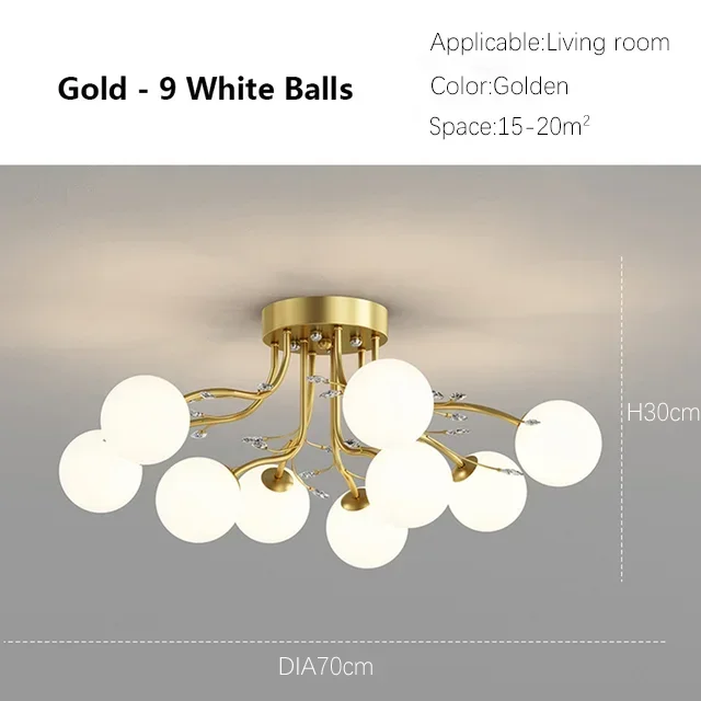 

JIANKEXING Железная светодиодная люстра звездное стекло