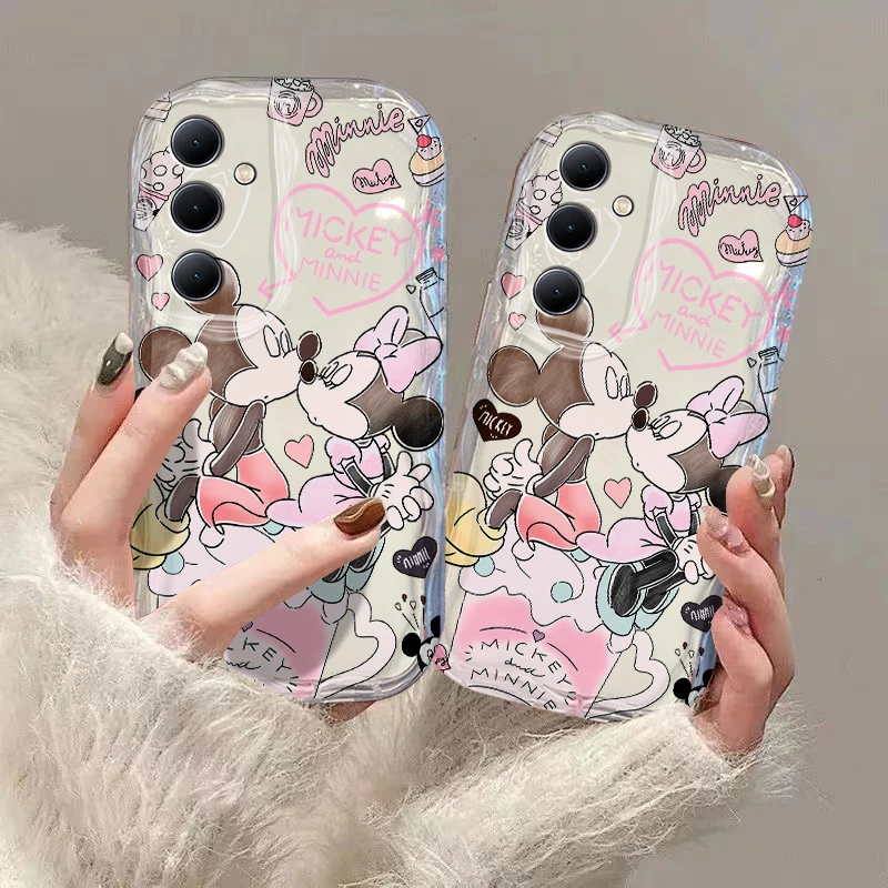 Милый чехол с объемными волнами для Samsung A73 A72 A71 A55 A54 A53 A35 A34 A33 A25 A24 A23 A15 A14 A13 A05 A04 A03 4G