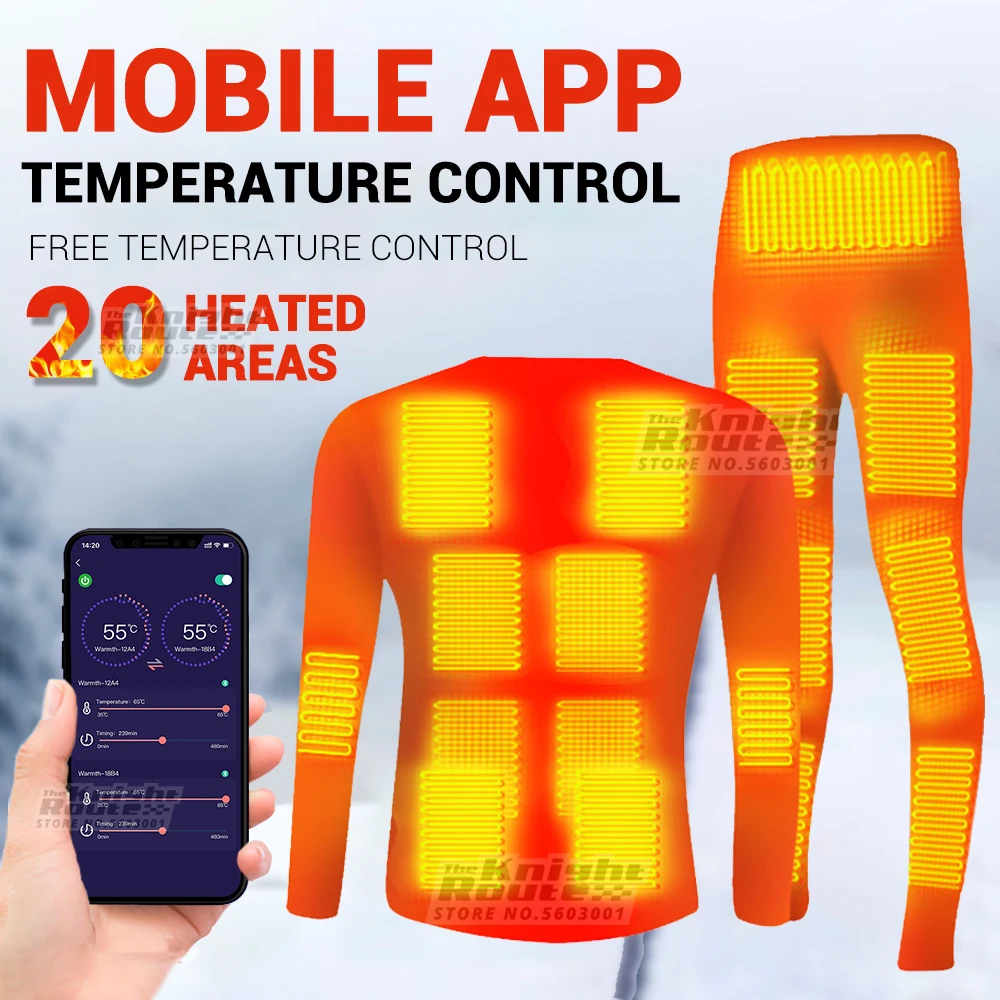 

Зимнее нижнее белье с подогревом, термотопы с управлением через приложение для смартфона, флисовая термокуртка для мотоцикла с питанием от ...