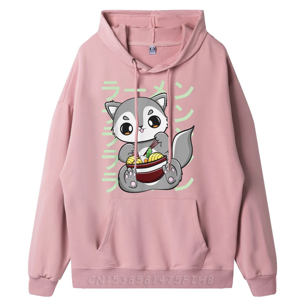 Новая толстовка с капюшоном Wolf Eats Ramen и японской лапшой средней эластичности